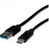 ROLINE RM cable USB 3.2 Gen 2, USB A-C, ST/ST, negro, 2 m 11.45.9012