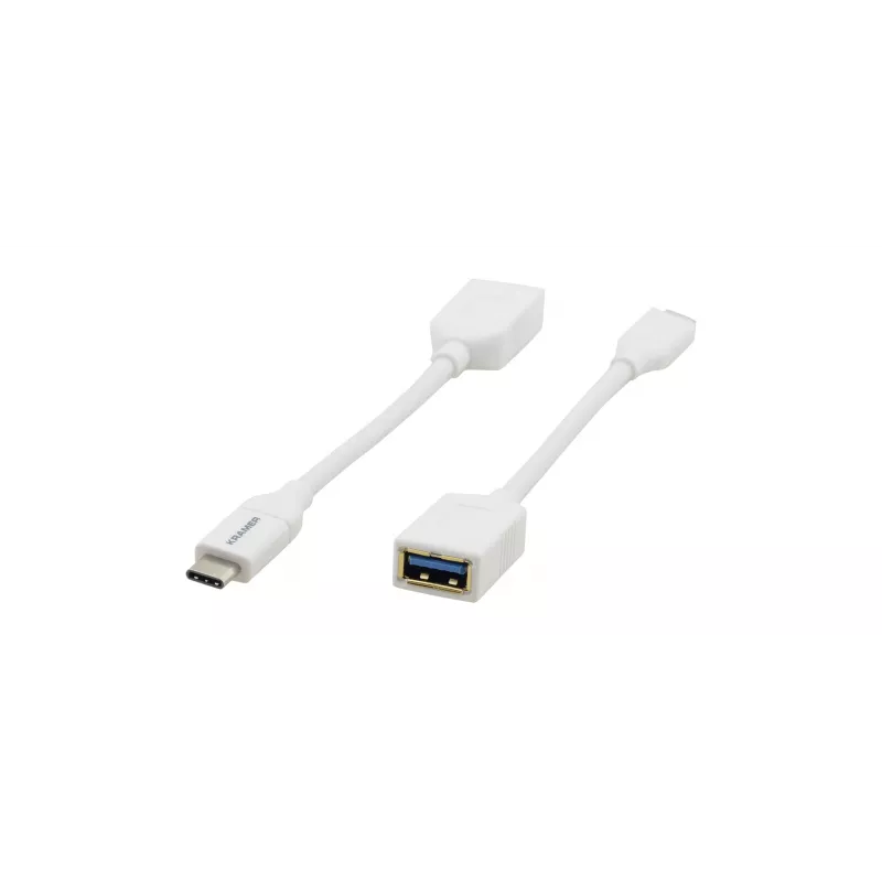 Kramer Electronics ADC-USB31/CAE Cable USB 3.2 Gen 1, USB-C a USB-A, blanco, 0,91 m 99-97210005