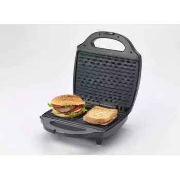 Ariete A1980 Sandwichera y parrilla, 750 W, negro/plata