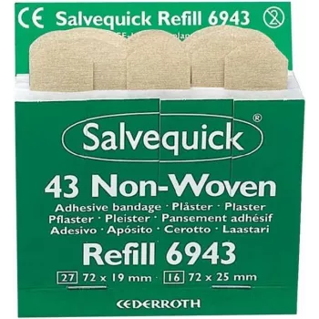 SÖHNGEN Salvequick Tiritas de tela, 43 uds., color piel, hipoalergénicas, sin látex 1009943