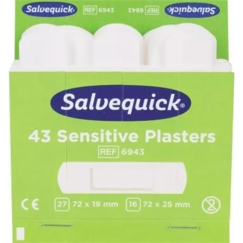 SÖHNGEN Salvequick Tiritas de tela, 43 uds., color piel, hipoalergénicas, sin látex 1009943