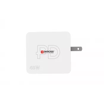 SKROSS Multipower Combo+ US 48W Cargador de pared USB con USB-C PD y 3 puertos USB-A SKKT000348WPDUSCCN