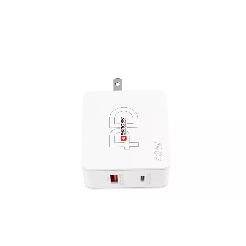 SKROSS Multipower Combo+ US 48W Cargador de pared USB con USB-C PD y 3 puertos USB-A SKKT000348WPDUSCCN