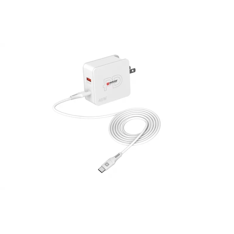 SKROSS Multipower Combo+ US 48W Cargador de pared USB con USB-C PD y 3 puertos USB-A SKKT000348WPDUSCCN