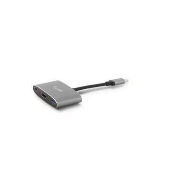 LMP USB-C Combo Hub - HDMI, 3x USB-A, USB-C PD 60W, 5Gbps, Space Grey aluminio para MacBook 12 pulgadas