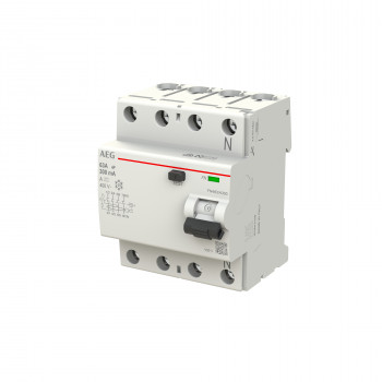 AEG BUSCH JAEGER FN463/A300 Interruptor diferencial, 4P, 63A, 300mA, Tipo A 2CSF704156R3630