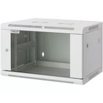 Intellinet Armario de red de pared 19 pulgadas, Basic Line, 12U, 400 mm de profundidad, gris RAL 9005 (716703)