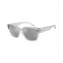 Arnette AN4325-28586G Gafas de sol unisex rectangulares, montura negro mate, lentes gris oscuro, 54-19-145 mm