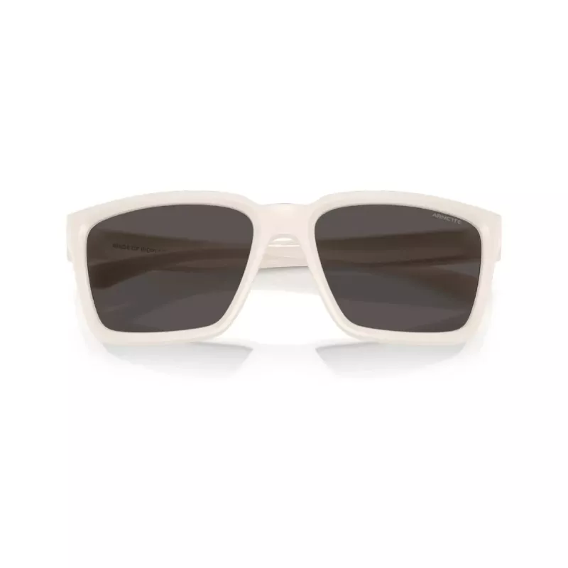 Arnette AN4346-296387 Gafas de sol de hombre, rectangulares, montura negra mate, lentes grises, 57-18-140 mm