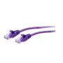 C2G Cable de red Ethernet Cat6a Slim U/UTP RJ-45 morado 0,3m 28 AWG