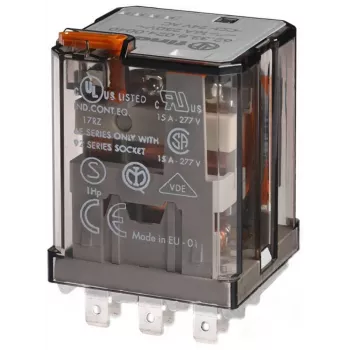 Finder 62.33.8.024.4040 Relé industrial enchufable 24 V AC 16 A 3PDT