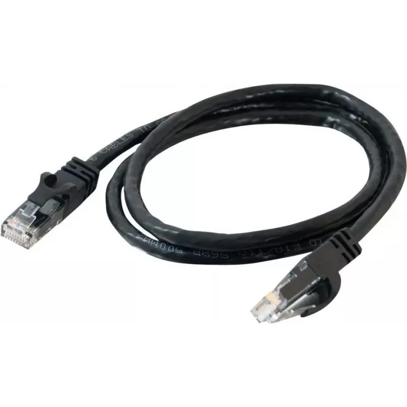Cables2Go Cable de red Ethernet Cat6 UTP 0,5m, negro, snagless, funda de PVC 83405