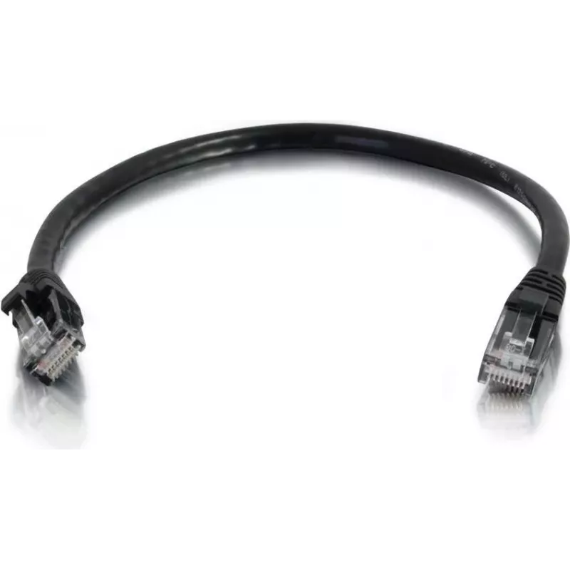 Cables2Go Cable de red Ethernet Cat6 UTP 0,5m, negro, snagless, funda de PVC 83405
