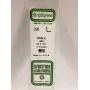 Evergreen 292 perfil en L de poliestireno 350 x 2 x 2 mm, 4 uds., blanco