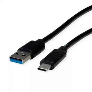 ROLINE RM cable USB 3.2 Gen 1, USB A-C, ST/ST, negro, 3 m 11.45.9013