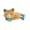 Clementoni Purring Cat Morpheus peluche - juguete sensorial interactivo para bebés, gris y blanco, a partir de 6 meses