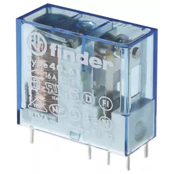 Finder 40.61.9.018.4000 Relé de potencia 16A SPDT 18V DC montaje PCB