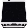 Electrolux LKR64023AW Cocina eléctrica independiente con placa vitrocerámica, 4 zonas, horno 58L, blanco