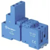 Finder 94.03 Base azul con terminales de tornillo para relés de las series 55.33/55.34 y 85, 11 polos, montaje en carril DIN/panel, 10 A, 250 V AC