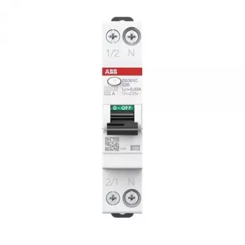 ABB DS301CA-C20/0,03 RCBO 1P+N Tipo A C20 30mA 6kA 2CSR255163R1204