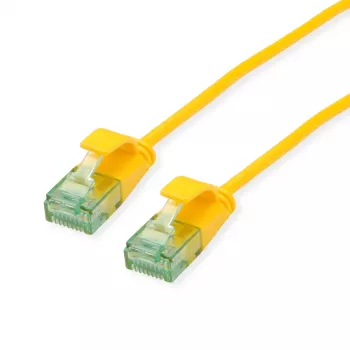 ROLINE RM Cable de red UTP Cat.6A Class EA Slim amarillo 0,3m 21.45.3421