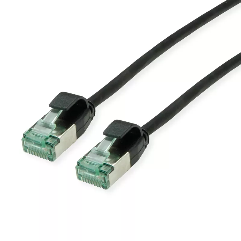 ROLINE RM U/FTP Cable de parcheo Cat.6A/Class EA SLIM Negro 1m - FTP (21.45.3353)