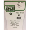 Evergreen Placa de poliestireno 300 mm x 150 mm x 0,13 mm, blanca, pack de 3 (9009)