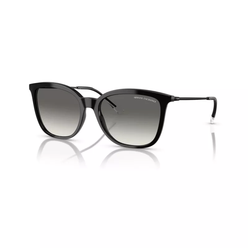 Armani Exchange Gafas de sol para mujer cuadradas AX4151S 815811 Negro/Gris Degradado 55mm