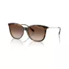 Gafas de sol de mujer Armani Exchange AX4151S, montura Havana marrón, lentes degradadas marrones, 55mm AX4151S821313