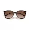 Gafas de sol de mujer Armani Exchange AX4151S, montura Havana marrón, lentes degradadas marrones, 55mm AX4151S821313