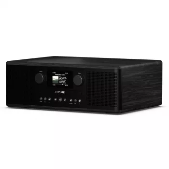 Radio por internet Pure Classic C-D6i con DAB+ y FM, negro/negro fresno 254587