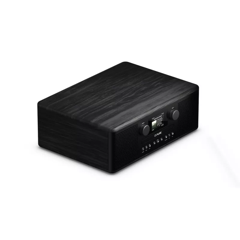 Radio por internet Pure Classic C-D6i con DAB+ y FM, negro/negro fresno 254587