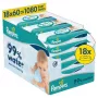 Pampers Aqua Toallitas húmedas para bebés, 18 paquetes, 1080 uds.