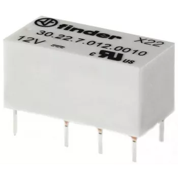 Relé en miniatura para PCB Finder 30.22.7.012.0020 DPDT 2A 12V DC