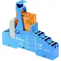 Módulo de relé de interfaz Finder 48.P6.9.024.4050, bobina 24 V DC, contacto SPDT 16 A, montaje en carril DIN, indicador LED