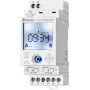 Interruptor horario astronómico digital Finder 12A200240000, 2 canales, programas diario/semanal/astro/festivo/impulso, carril DIN, 230 V AC, 16 A