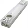 Lámpara LED para armario eléctrico Finder con toma Schuko, 6W, 1000lm, 4000K, blanco/transparente, 360mm 7L.55.8.230.4200