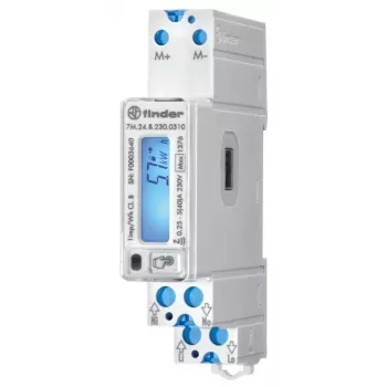 Contador de energía digital monofásico de corriente alterna Finder 7M.24.8.230.0310 40 A conforme MID