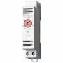 Finder termostato para armario eléctrico 7T.81.0.000.2402, 1 contacto NC, 250 V AC, 10 A, 0-60 °C, carril DIN