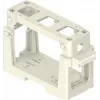 ILME COB03/3BC soporte de módulo para 3 insertos de 21,21 mm, termoplástico, negro