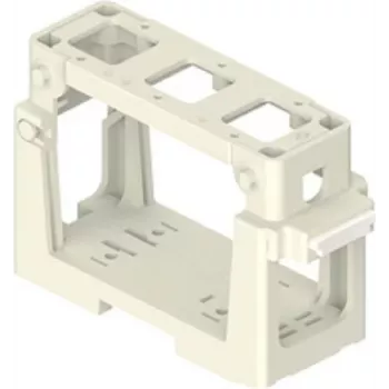 ILME COB03/3BC soporte de módulo para 3 insertos de 21,21 mm, termoplástico, negro