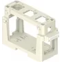 ILME COB03/3BC soporte de módulo para 3 insertos de 21,21 mm, termoplástico, negro