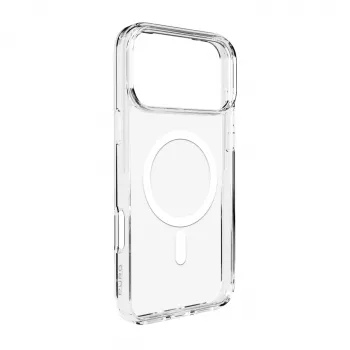 PURO Funda para Apple iPhone 17 Pro Transparente Blanca compatible con MagSafe