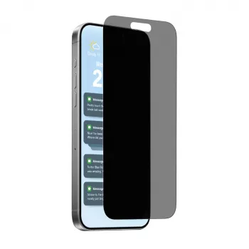 PURO Protector de pantalla de cristal con filtro de privacidad para Apple iPhone 17 Pro Max – cristal templado, resistente a arañazos