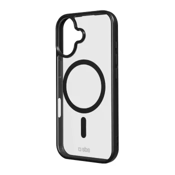 SBS Funda Apple iPhone 17 Transparente Negra compatible con MagSafe TEMAGCOLIP1763K