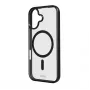 SBS Funda Apple iPhone 17 Transparente Negra compatible con MagSafe TEMAGCOLIP1763K