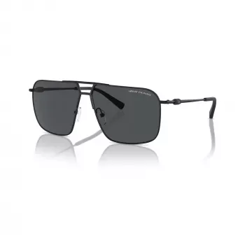 Armani Exchange Gafas de sol hombre rectangulares AX2050S609980 Negro mate/Gris oscuro 60mm
