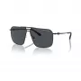 Armani Exchange Gafas de sol hombre rectangulares AX2050S609980 Negro mate/Gris oscuro 60mm