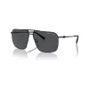 Armani Exchange Gafas de sol hombre rectangulares AX2050S609980 Negro mate/Gris oscuro 60mm