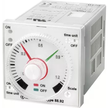 FINDER 88.92.0.240.0000 Relé temporizador multifunción, 240 V AC, 2 conmutadores, 16 A, Carril DIN
